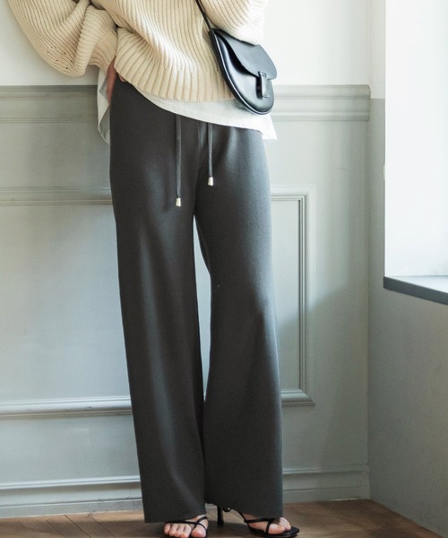 coca（coca）（コカ）の「＼＼新色登場／／ニットパンツ（その他パンツ・レディース・アイボリー/ブラウン/ブラック/チャコールグレー/パープル/ライトグリーン・ONE SIZE）」の4枚目の写真