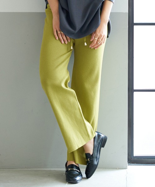 coca（coca）（コカ）の「＼＼新色登場／／ニットパンツ（その他パンツ・レディース・アイボリー/ブラウン/ブラック/チャコールグレー/パープル/ライトグリーン・ONE SIZE）」の6枚目の写真