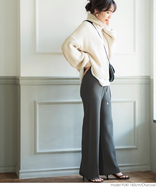 coca（coca）（コカ）の「＼＼新色登場／／ニットパンツ（その他パンツ・レディース・アイボリー/ブラウン/ブラック/チャコールグレー/パープル/ライトグリーン・ONE SIZE）」の16枚目の写真