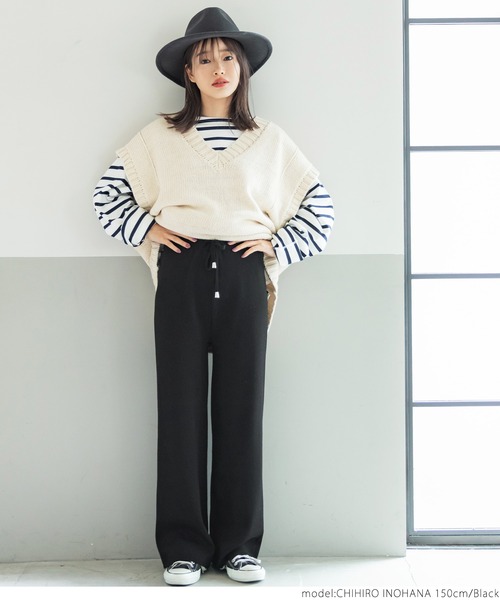 coca（coca）（コカ）の「＼＼新色登場／／ニットパンツ（その他パンツ・レディース・アイボリー/ブラウン/ブラック/チャコールグレー/パープル/ライトグリーン・ONE SIZE）」の20枚目の写真