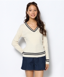 CIAOPANIC | 【Ciaopanic】チルデンVネック(ニット/セーター)