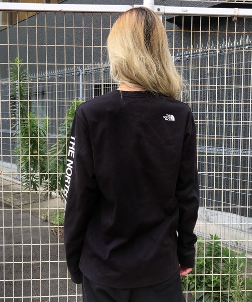 THE NORTH FACE（ザノースフェイス）の「ノースフェイス NTW82032  スリーブプリント ロンＴ（Tシャツ/カットソー・レディース・ローズ/ブラック/ホワイト・S/L/M）」の15枚目の写真