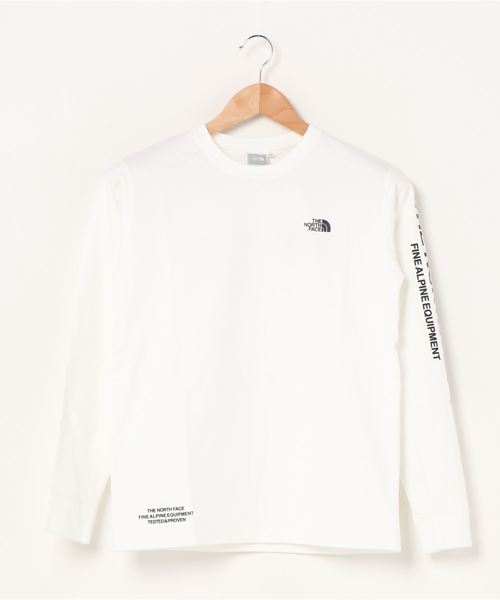THE NORTH FACE（ザノースフェイス）の「ノースフェイス NTW82032  スリーブプリント ロンＴ（Tシャツ/カットソー・レディース・ローズ/ブラック/ホワイト・S/L/M）」の18枚目の写真