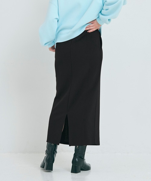 coca（coca）（コカ）の「エンボス加工Iラインスカート（スカート・レディース・ブラック/カーキ/キャメル/ダークベージュ/チャコール・ONE SIZE）」の19枚目の写真