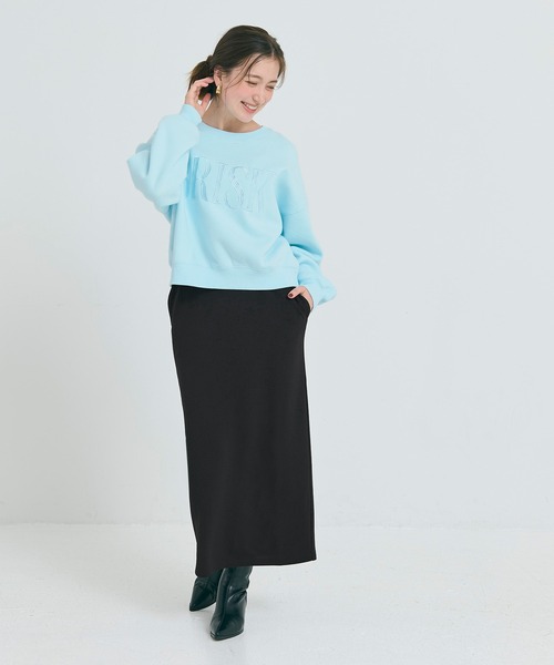 coca（coca）（コカ）の「エンボス加工Iラインスカート（スカート・レディース・ブラック/カーキ/キャメル/ダークベージュ/チャコール・ONE SIZE）」の20枚目の写真