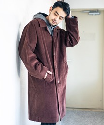 コーデュロイオーバーステンカラーコート
