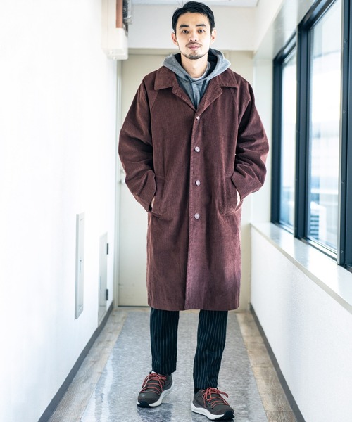 ８(eight)（エイト）の「コーデュロイオーバーステンカラーコート（ステンカラーコート・メンズ・ブラウン/カーキ/ブラック・MEDIUM/LARGE）」の9枚目の写真