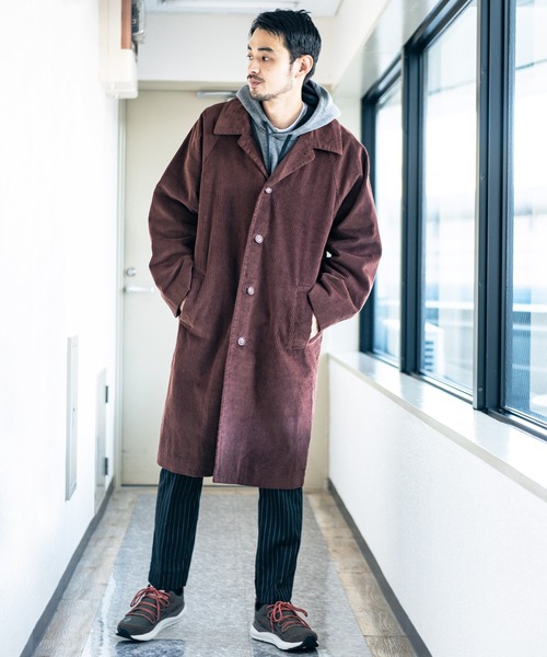 ８(eight)（エイト）の「コーデュロイオーバーステンカラーコート（ステンカラーコート・メンズ・ブラウン/カーキ/ブラック・MEDIUM/LARGE）」の10枚目の写真