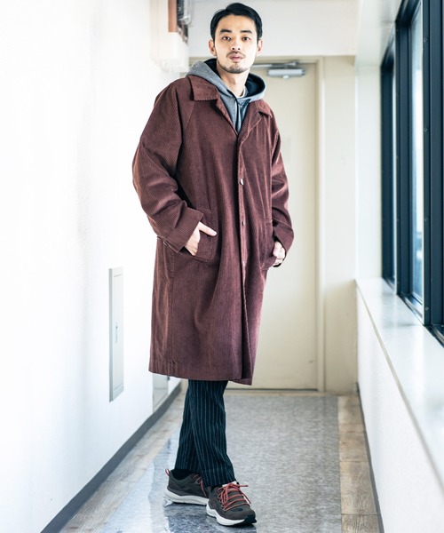 ８(eight)（エイト）の「コーデュロイオーバーステンカラーコート（ステンカラーコート・メンズ・ブラウン/カーキ/ブラック・MEDIUM/LARGE）」の12枚目の写真