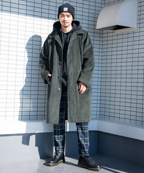 ８(eight)（エイト）の「コーデュロイオーバーステンカラーコート（ステンカラーコート・メンズ・ブラウン/カーキ/ブラック・MEDIUM/LARGE）」の15枚目の写真