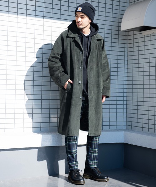 ８(eight)（エイト）の「コーデュロイオーバーステンカラーコート（ステンカラーコート・メンズ・ブラウン/カーキ/ブラック・MEDIUM/LARGE）」の18枚目の写真