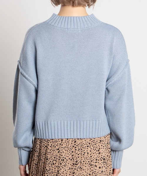 WEGO（ウィゴー）の「WEGO/ショートニット（ニット/セーター・レディース・ホワイト/ブラック/パープル/サックスブルー/グリーン/ライトベージュ・FREE）」の15枚目の写真