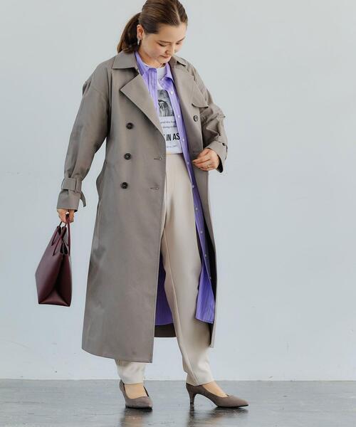 green label relaxing（グリーンレーベルリラクシング）の「[ XS / H148-155cm ][ 1_OF MINE ]★★ トレンチ コート ＜XS＞（トレンチコート・レディース・ベージュ/モカ・XS）」の11枚目の写真