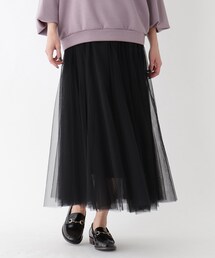 BASECONTROL（ベースコントロール）の「◆チュールロングスカート【WEB限定】（スカート）」