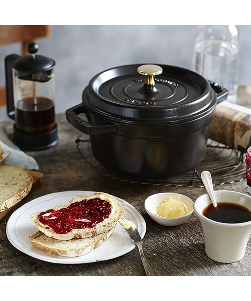 STAUB (ストウブ) ココットラウンド 20cm ブラック（鍋