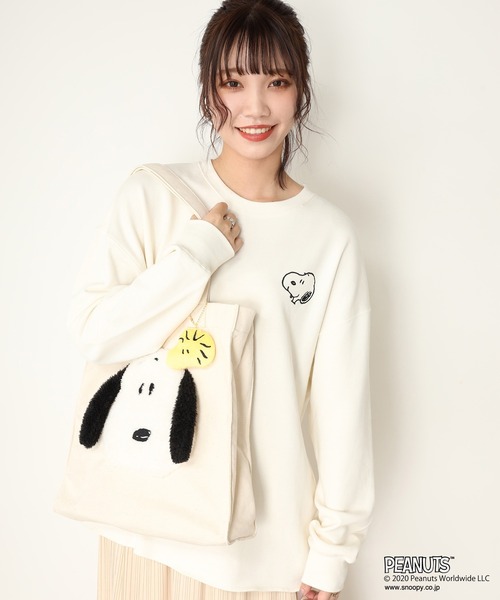 セール】スヌーピー／プリントトレーナー（Tシャツ/カットソー）｜one