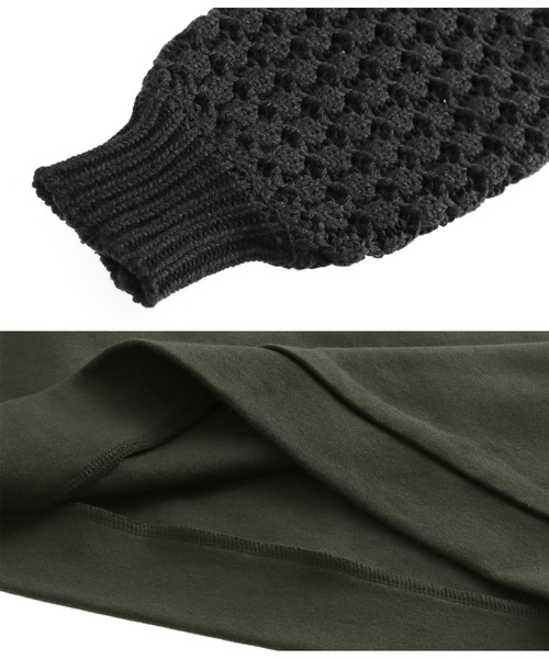 Alluge（アルージュ）の「ポップコーンスリーブトップスセーター（Tシャツ/カットソー・レディース・グレー/アイボリー・FREE）」の13枚目の写真