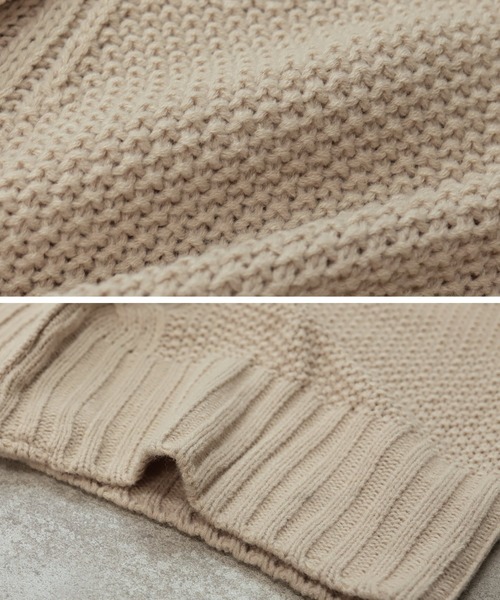 reca（レカ）の「ケーブル編みニットカーディガン（カーディガン/ボレロ・レディース・ベージュ/アイボリー・FREE）」の5枚目の写真
