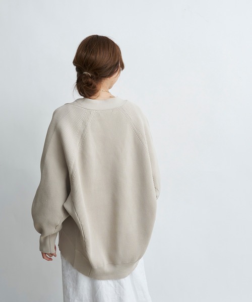 DouDou（ドゥドゥ）の「ポリエステルカーディガン（カーディガン/ボレロ・レディース・ライトグレー/オフホワイト/イエロー・FREE）」の9枚目の写真