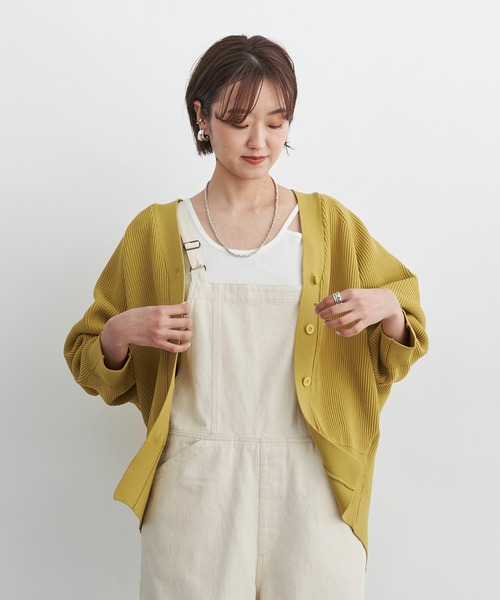 DouDou（ドゥドゥ）の「ポリエステルカーディガン（カーディガン/ボレロ・レディース・ライトグレー/オフホワイト/イエロー・FREE）」の19枚目の写真