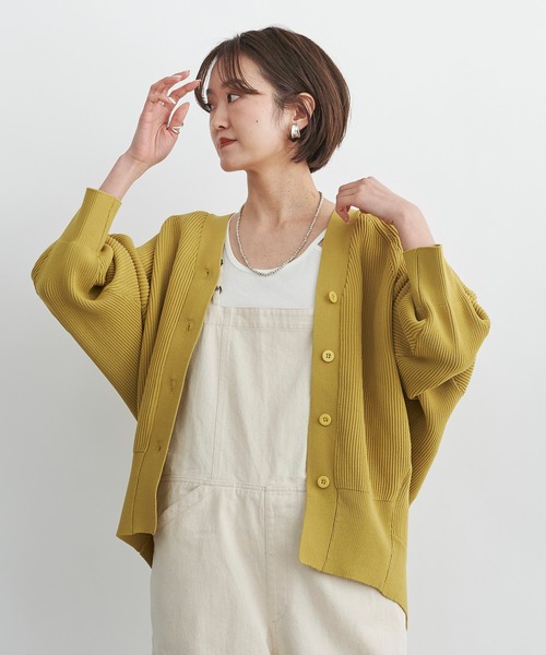 DouDou（ドゥドゥ）の「ポリエステルカーディガン（カーディガン/ボレロ・レディース・ライトグレー/オフホワイト/イエロー・FREE）」の20枚目の写真