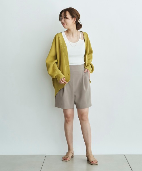 DouDou（ドゥドゥ）の「ポリエステルカーディガン（カーディガン/ボレロ・レディース・ライトグレー/オフホワイト/イエロー・FREE）」の21枚目の写真