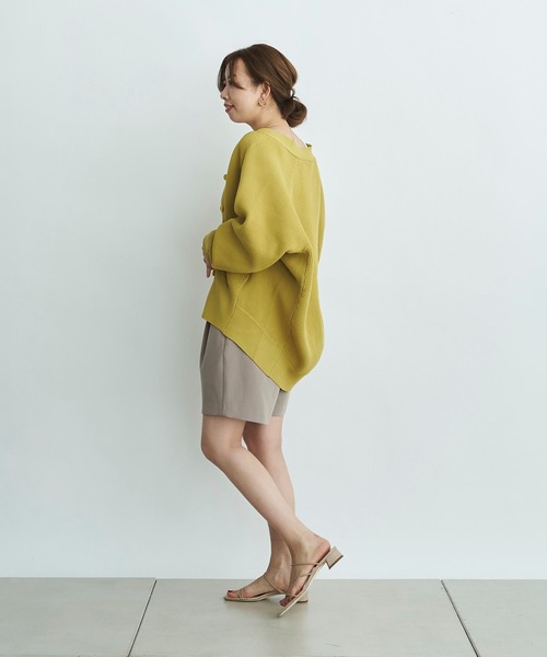 DouDou（ドゥドゥ）の「ポリエステルカーディガン（カーディガン/ボレロ・レディース・ライトグレー/オフホワイト/イエロー・FREE）」の22枚目の写真