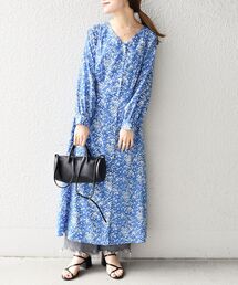 Ships For Women シップス フォー ウィメンのワンピース ドレス ブルー ネイビー 青色系 花柄 ボタニカル柄 通販 Zozotown