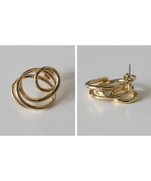 select MOCA（セレクトモカ）の「スパイラルニュアンスピアス（ピアス（両耳用）・レディース・シルバー/ゴールド・FREE）」の14枚目の写真