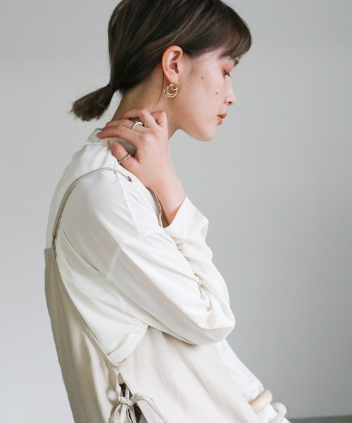 select MOCA（セレクトモカ）の「スパイラルニュアンスピアス（ピアス（両耳用）・レディース・シルバー/ゴールド・FREE）」の5枚目の写真