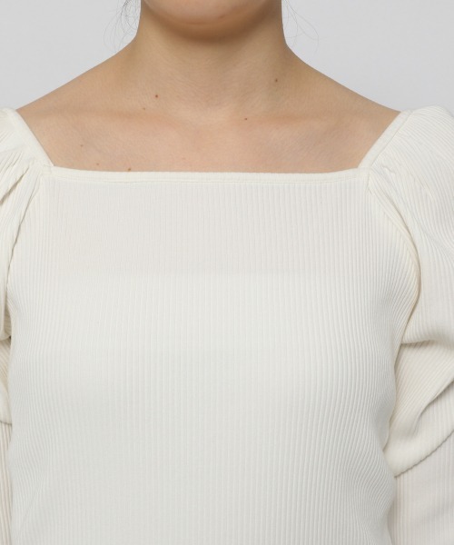 mysty woman（ミスティウーマン）の「パワショル2WAYプルオーバー 942709（Tシャツ/カットソー・レディース・ブラック/オフホワイト/ライトベージュ/ベージュ・FREE）」の5枚目の写真