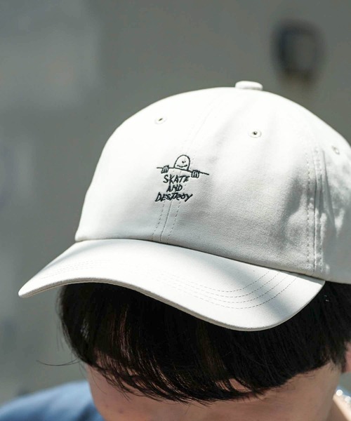 THRASHER(スラッシャー)の「GONZ SAD キャンバス6P CAP/スラッシャー 帽子 キャップ マークゴンザレス(キャップ・メンズ・ブラック/ベージュ/ブラウン/カーキ・FREE)」の4枚目の写真