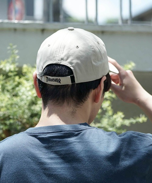 THRASHER(スラッシャー)の「GONZ SAD キャンバス6P CAP/スラッシャー 帽子 キャップ マークゴンザレス(キャップ・メンズ・ブラック/ベージュ/ブラウン/カーキ・FREE)」の21枚目の写真