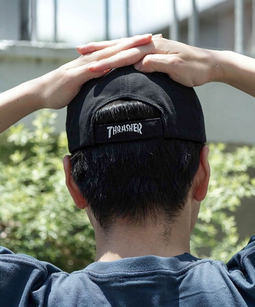 THRASHER(スラッシャー)の「GONZ SAD キャンバス6P CAP/スラッシャー 帽子 キャップ マークゴンザレス(キャップ・メンズ・ブラック/ベージュ/ブラウン/カーキ・FREE)」の13枚目の写真