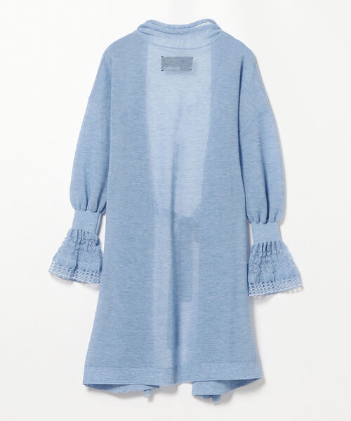 boussole（ブソル）の「BOUSSOLE / シースルー ガウン カーディガン（カーディガン/ボレロ・レディース・ライトブルー・ONE SIZE）」の6枚目の写真