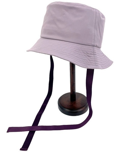 polcadot（ポルカドット）の「グログラン ストラップ バケットハット（ハット・レディース・ベージュ/ブラック/パープル/カーキ・FREE）」の4枚目の写真