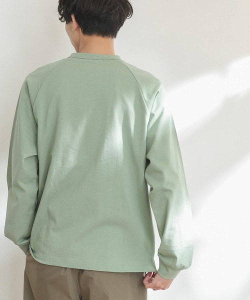 FORK&SPOON（フォークアンドスプーン）の「FORK&SPOON　ラグランロングスリーブTシャツ（Tシャツ/カットソー・メンズ・オフホワイト/グリーン/ネイビー・4/5）」の7枚目の写真