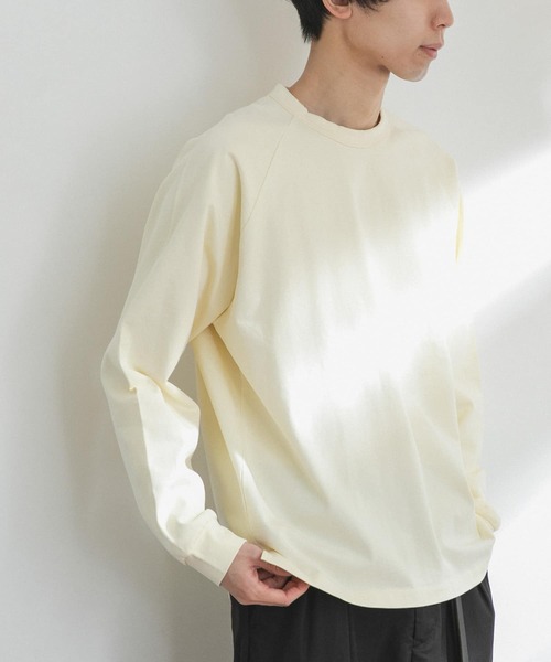 FORK&SPOON（フォークアンドスプーン）の「FORK&SPOON　ラグランロングスリーブTシャツ（Tシャツ/カットソー・メンズ・オフホワイト/グリーン/ネイビー・4/5）」の12枚目の写真