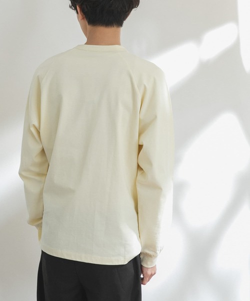 FORK&SPOON（フォークアンドスプーン）の「FORK&SPOON　ラグランロングスリーブTシャツ（Tシャツ/カットソー・メンズ・オフホワイト/グリーン/ネイビー・4/5）」の14枚目の写真