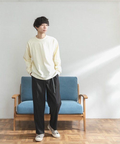 FORK&SPOON（フォークアンドスプーン）の「FORK&SPOON　ラグランロングスリーブTシャツ（Tシャツ/カットソー・メンズ・オフホワイト/グリーン/ネイビー・4/5）」の17枚目の写真