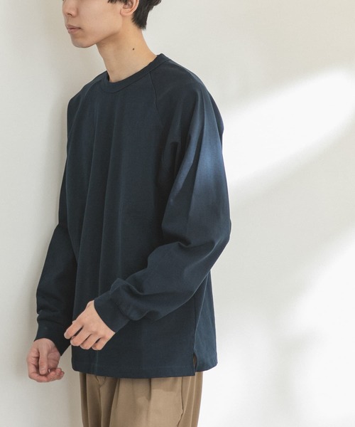 FORK&SPOON（フォークアンドスプーン）の「FORK&SPOON　ラグランロングスリーブTシャツ（Tシャツ/カットソー・メンズ・オフホワイト/グリーン/ネイビー・4/5）」の18枚目の写真