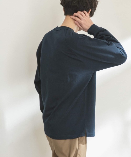 FORK&SPOON（フォークアンドスプーン）の「FORK&SPOON　ラグランロングスリーブTシャツ（Tシャツ/カットソー・メンズ・オフホワイト/グリーン/ネイビー・4/5）」の22枚目の写真