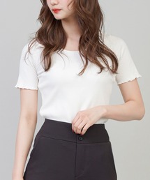 SPINNS | 【8色展開】メローデザイン ショートカットソー(Tシャツ/カットソー)