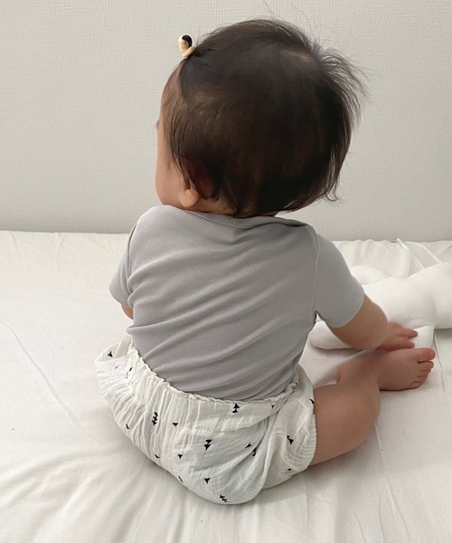 SANSeLF（サンセルフ）の「【SANSeLF】gauze short pants  sank11s21（その他ベビー用品・キッズ・ホワイト/ネイビー/ピンク・S）」の4枚目の写真