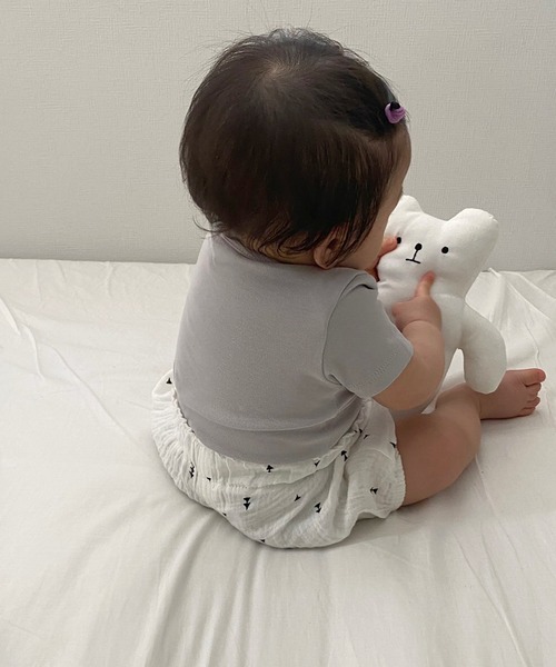 SANSeLF（サンセルフ）の「【SANSeLF】gauze short pants  sank11s21（その他ベビー用品・キッズ・ホワイト/ネイビー/ピンク・S）」の5枚目の写真