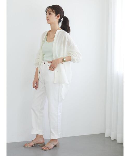 CRAFT STANDARD BOUTIQUE（クラフトスタンダードブティック）の「バンドカラードビーシアーシャツ　＊◇（シャツ/ブラウス・レディース・オフホワイト/モカ・FREE）」の19枚目の写真