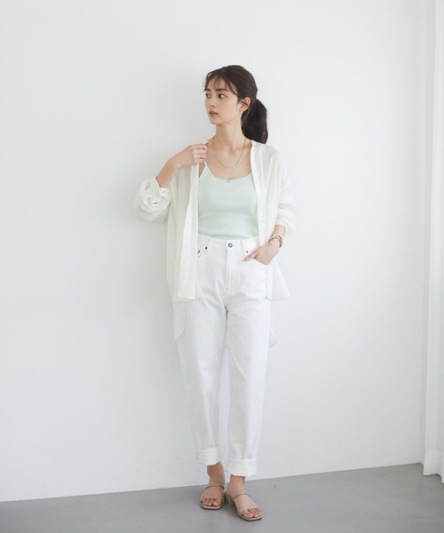 CRAFT STANDARD BOUTIQUE（クラフトスタンダードブティック）の「バンドカラードビーシアーシャツ　＊◇（シャツ/ブラウス・レディース・オフホワイト/モカ・FREE）」の11枚目の写真