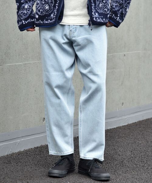 SHIPS（シップス）の「【WEB限定】SHIPS: バルーン シルエット ワイド テーパード デニム パンツ（デニムパンツ・メンズ・ライトブルー/ネイビー/ブルー・SMALL/MEDIUM/LARGE）」の12枚目の写真