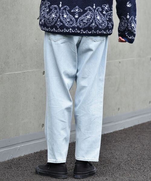 SHIPS（シップス）の「【WEB限定】SHIPS: バルーン シルエット ワイド テーパード デニム パンツ（デニムパンツ・メンズ・ライトブルー/ネイビー/ブルー・SMALL/MEDIUM/LARGE）」の14枚目の写真