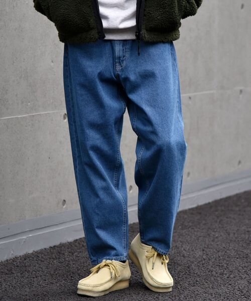 SHIPS（シップス）の「【WEB限定】SHIPS: バルーン シルエット ワイド テーパード デニム パンツ（デニムパンツ・メンズ・ライトブルー/ネイビー/ブルー・SMALL/MEDIUM/LARGE）」の16枚目の写真